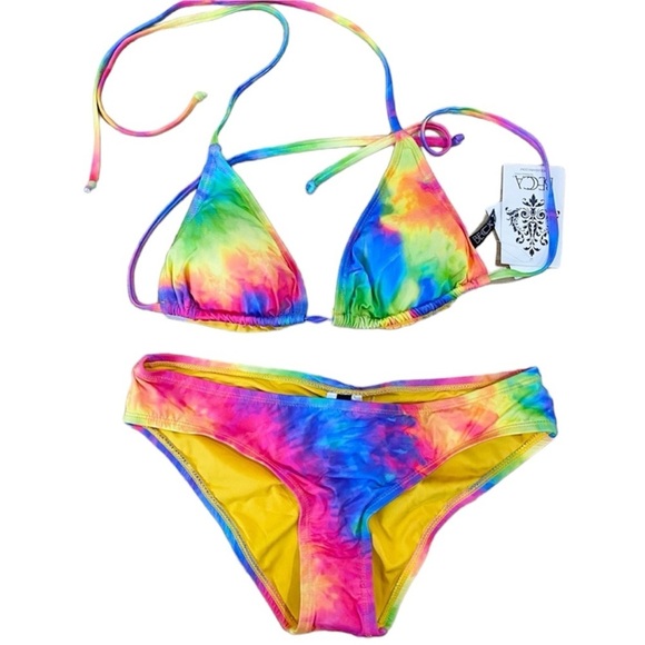 NEW BECCA tie dye 2 piece bikini - Picture 1 of 5
